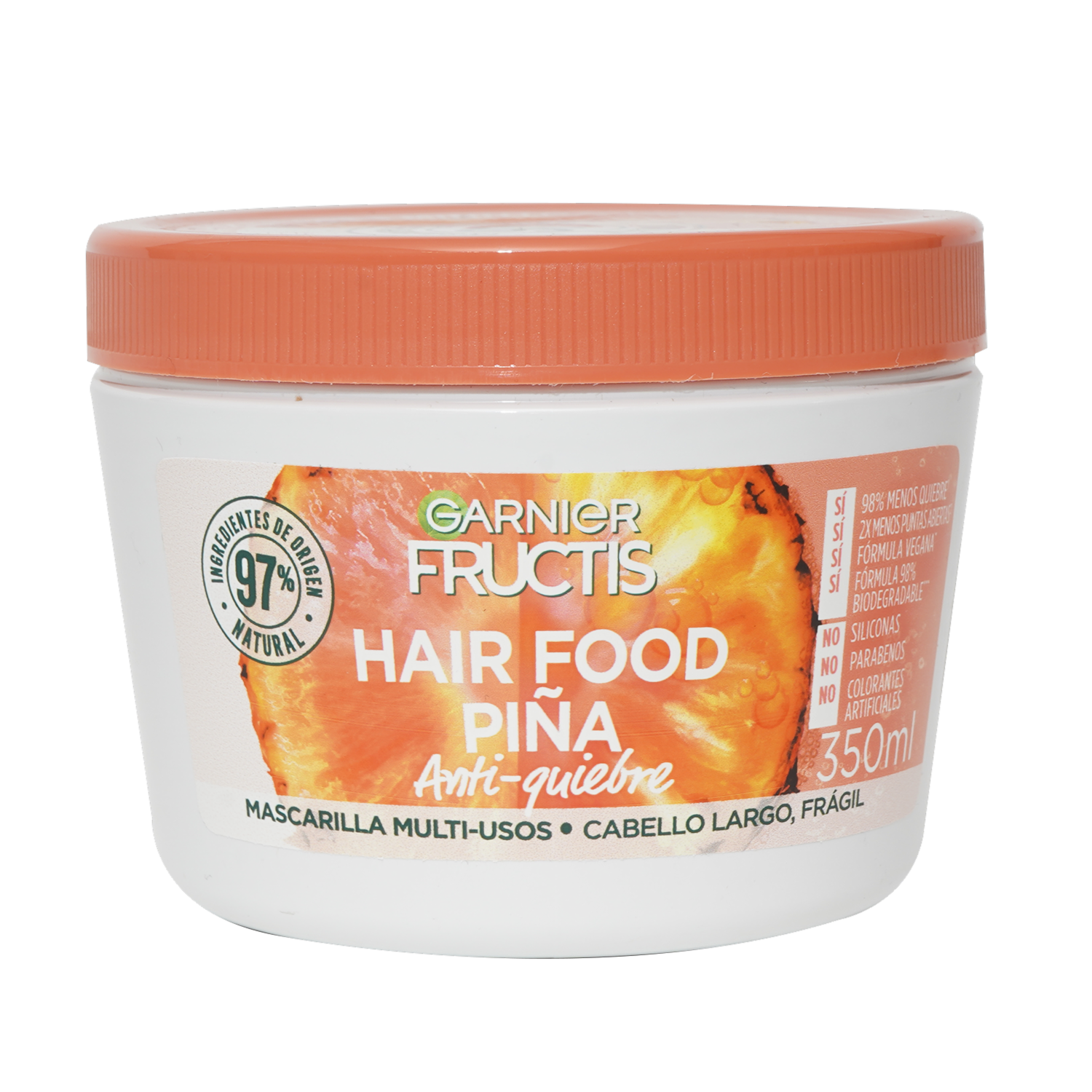 Mascara Capilar Anti-Quiebre  Hair Food Piña GARNIER FRUCTIS 350 Ml