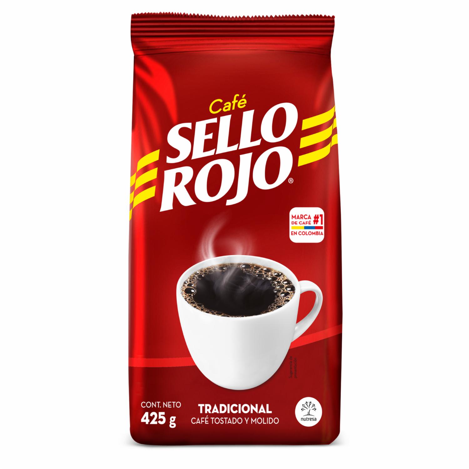 Café Tostado Y Molido Tradicional SELLO ROJO 425 G