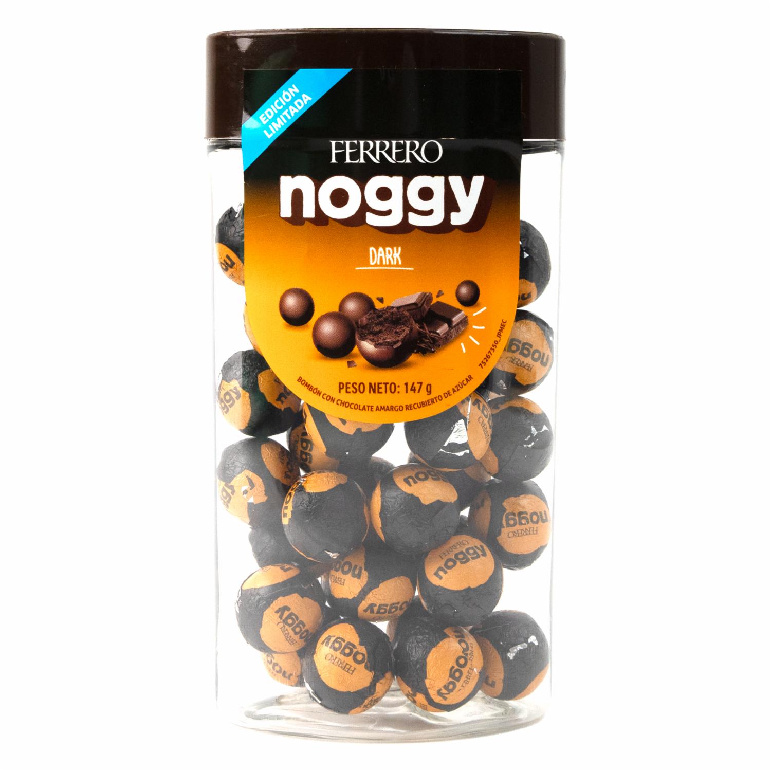 Bombones De Chocolate Amargo Dark Recubierto De Azúcar NOGGY 147 G