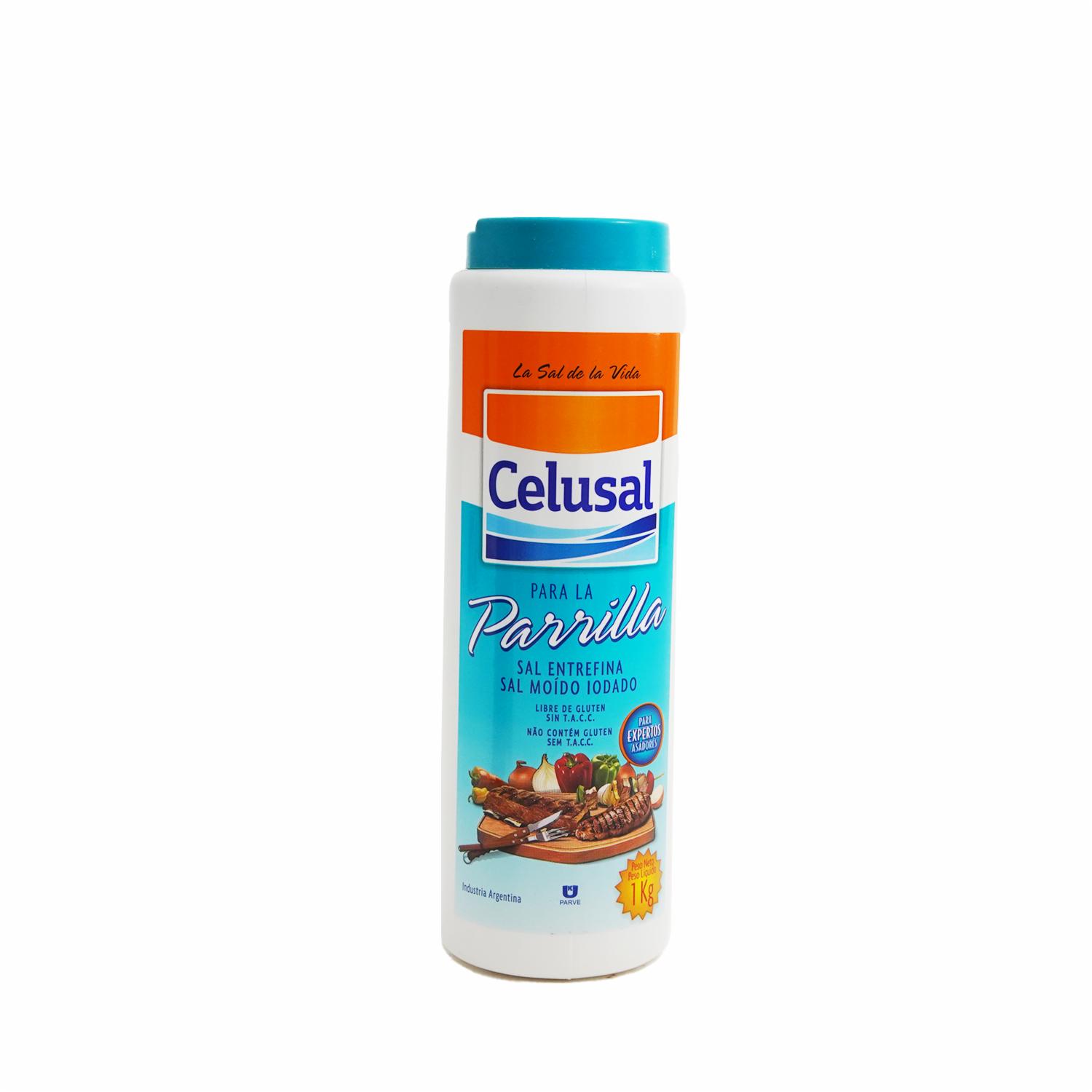 Sal Parrillera En Salero CELUSAL 1000 G