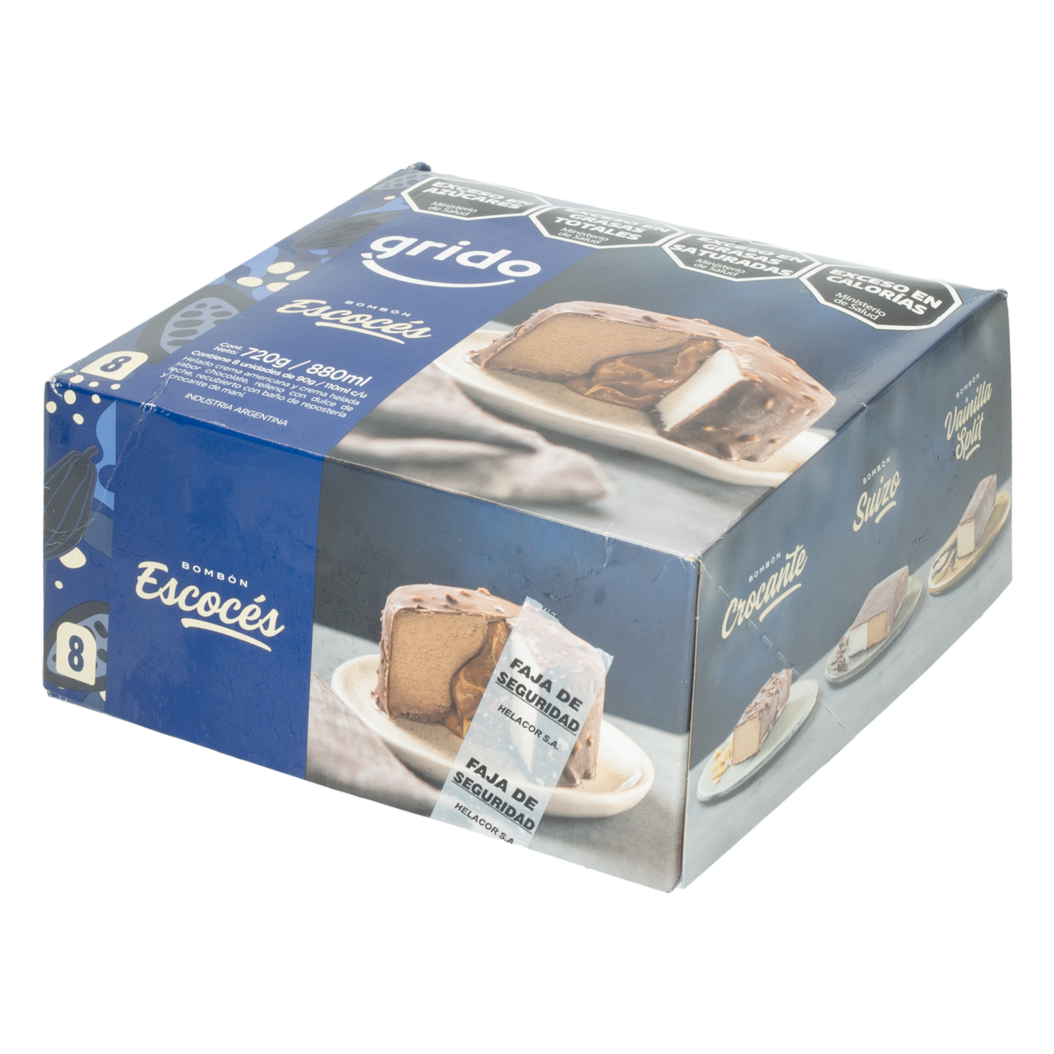 Helado Bombón Escocés GRIDO 8 X 90 G