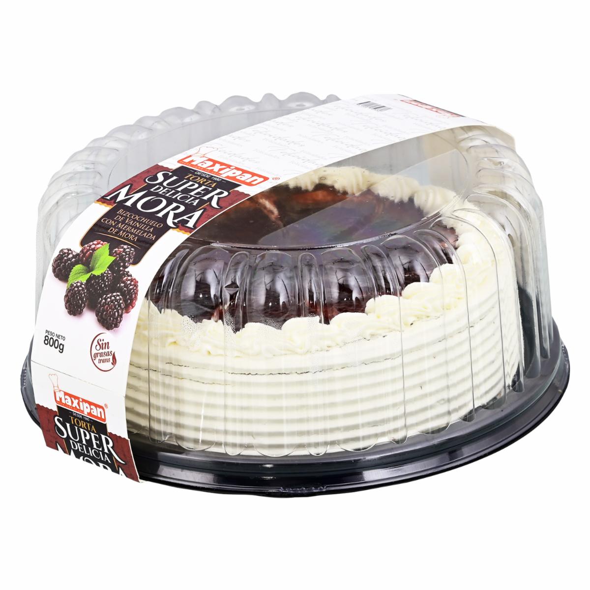 Torta Super Delicia Mora MAXIPAN 800 G
