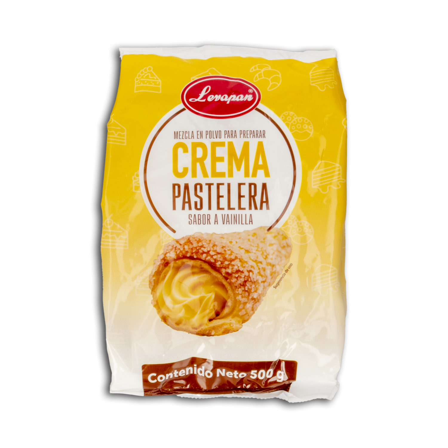 Crema Pastelera En Polvo Sabor A Vainilla LEVAPAN 500 G