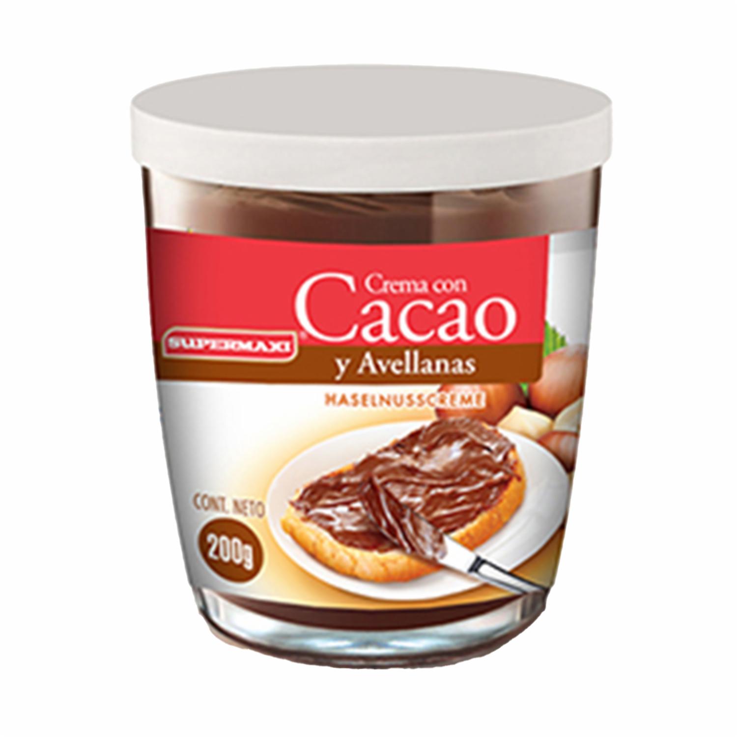 Crema De Cacao Y Avellanas SUPERMAXI 200 G