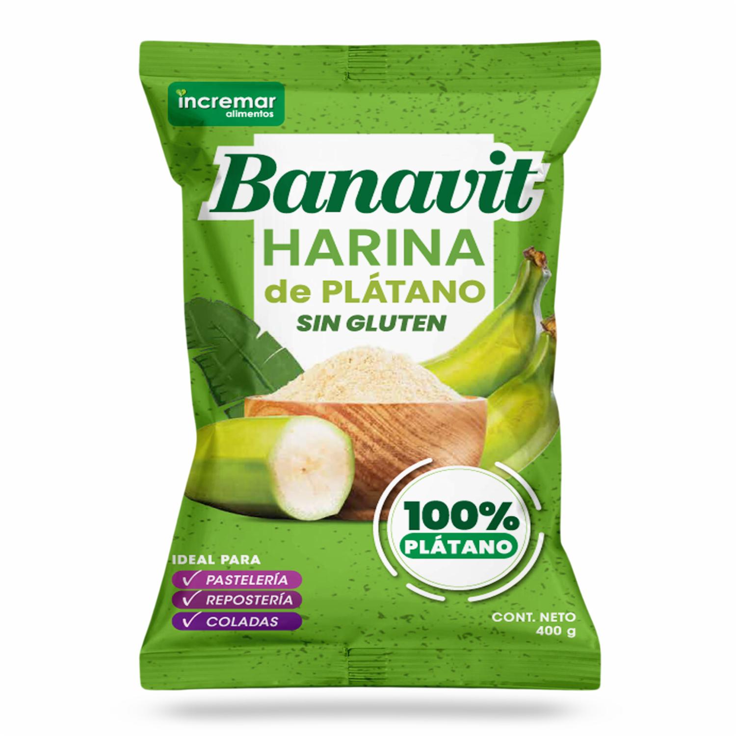 Harina De Plátano Sin Gluten BANAVIT 400 G