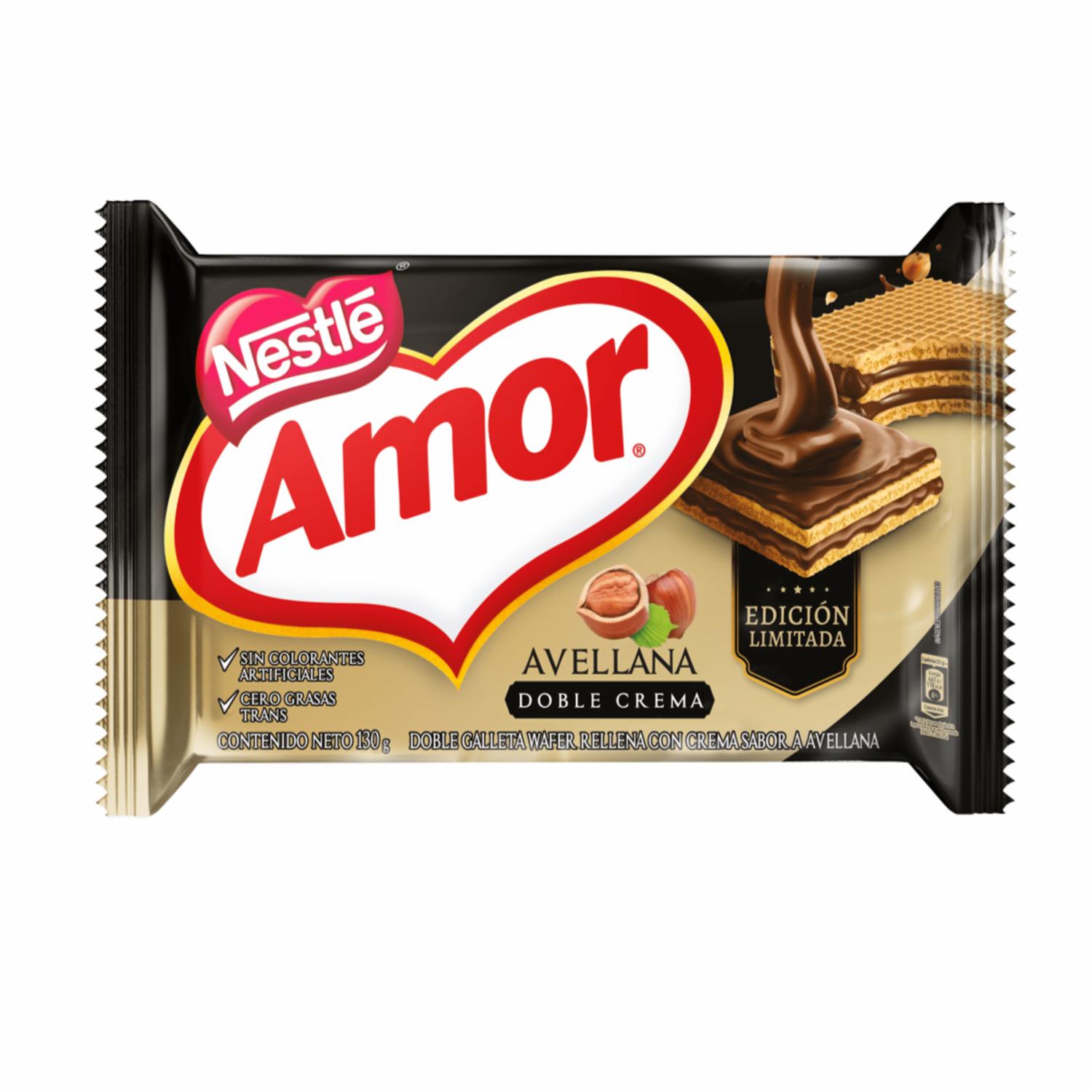 Galletas Waffer Avellana AMOR 130 G