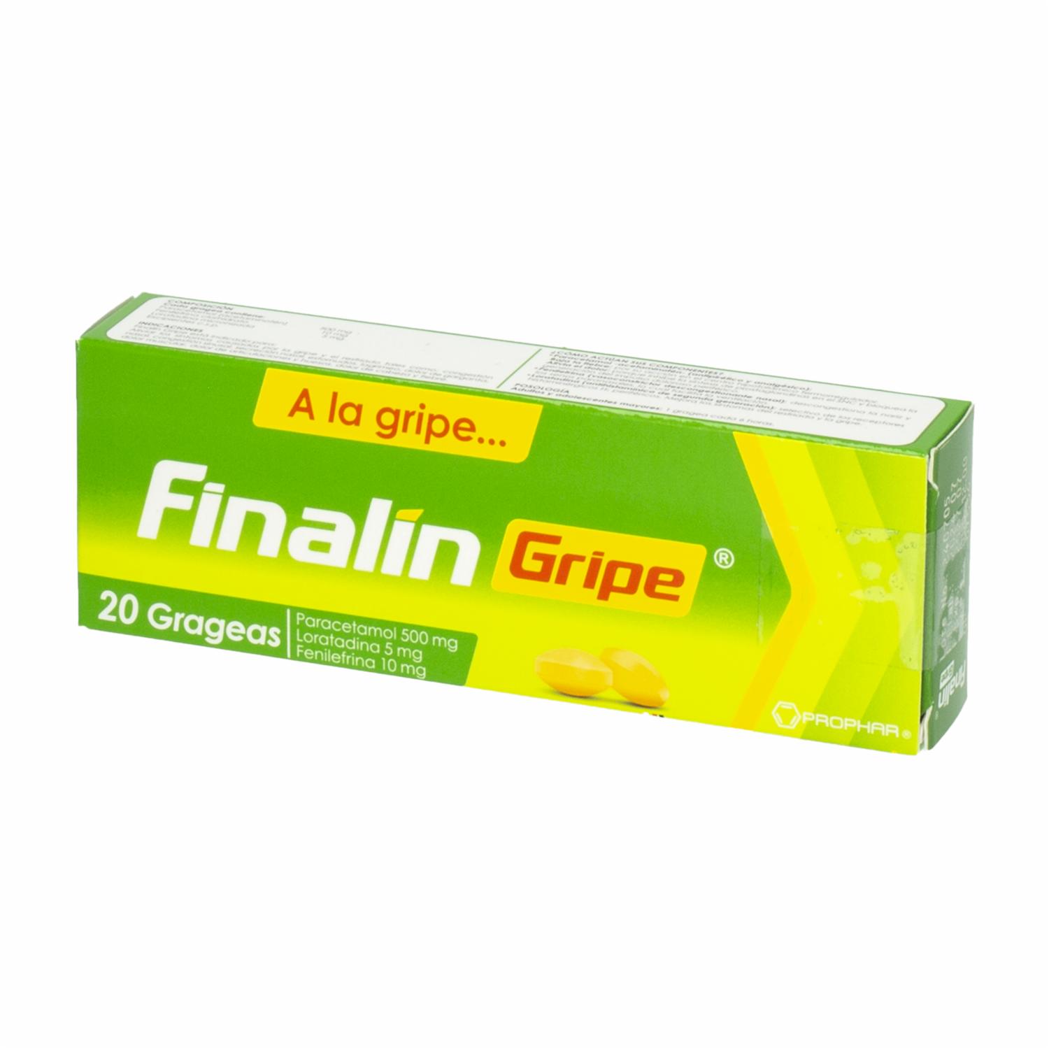 Medicamento En Pastilla Antigripal FINALIN X 20 Uds