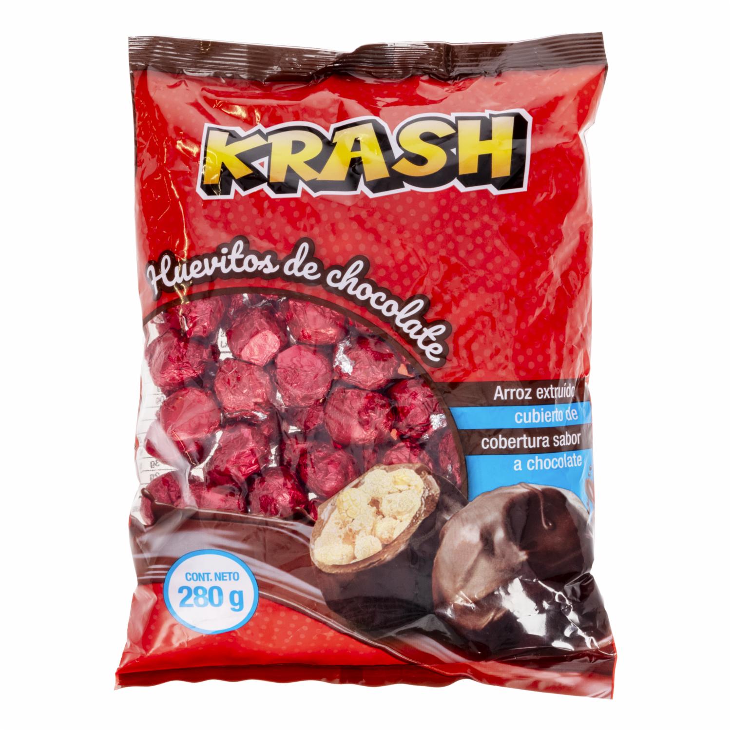 Huevitos De Arroz Extruido Recubierto De Chocolate KRASH 280 G