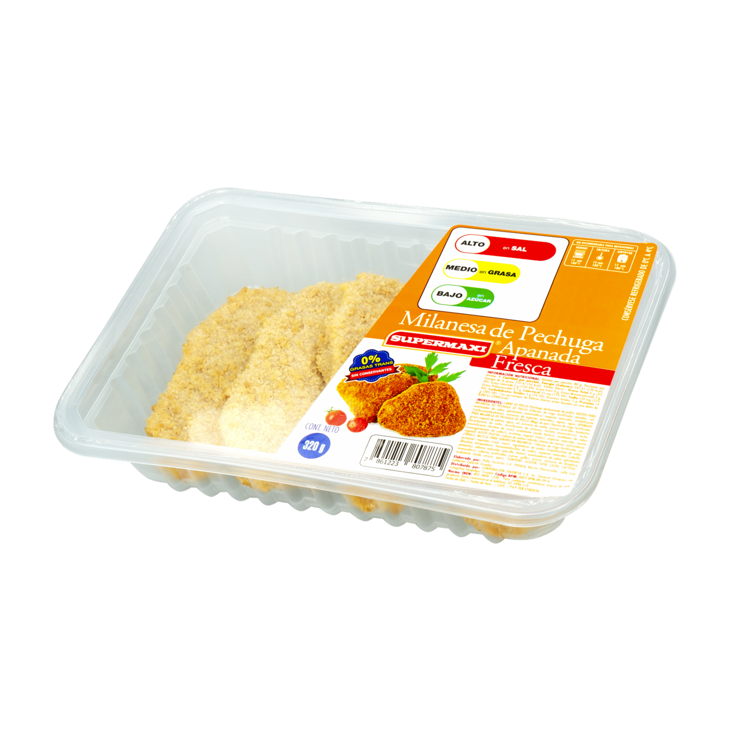 Milanesa De Pechuga Apanada Fresca SUPERMAXI 320 G