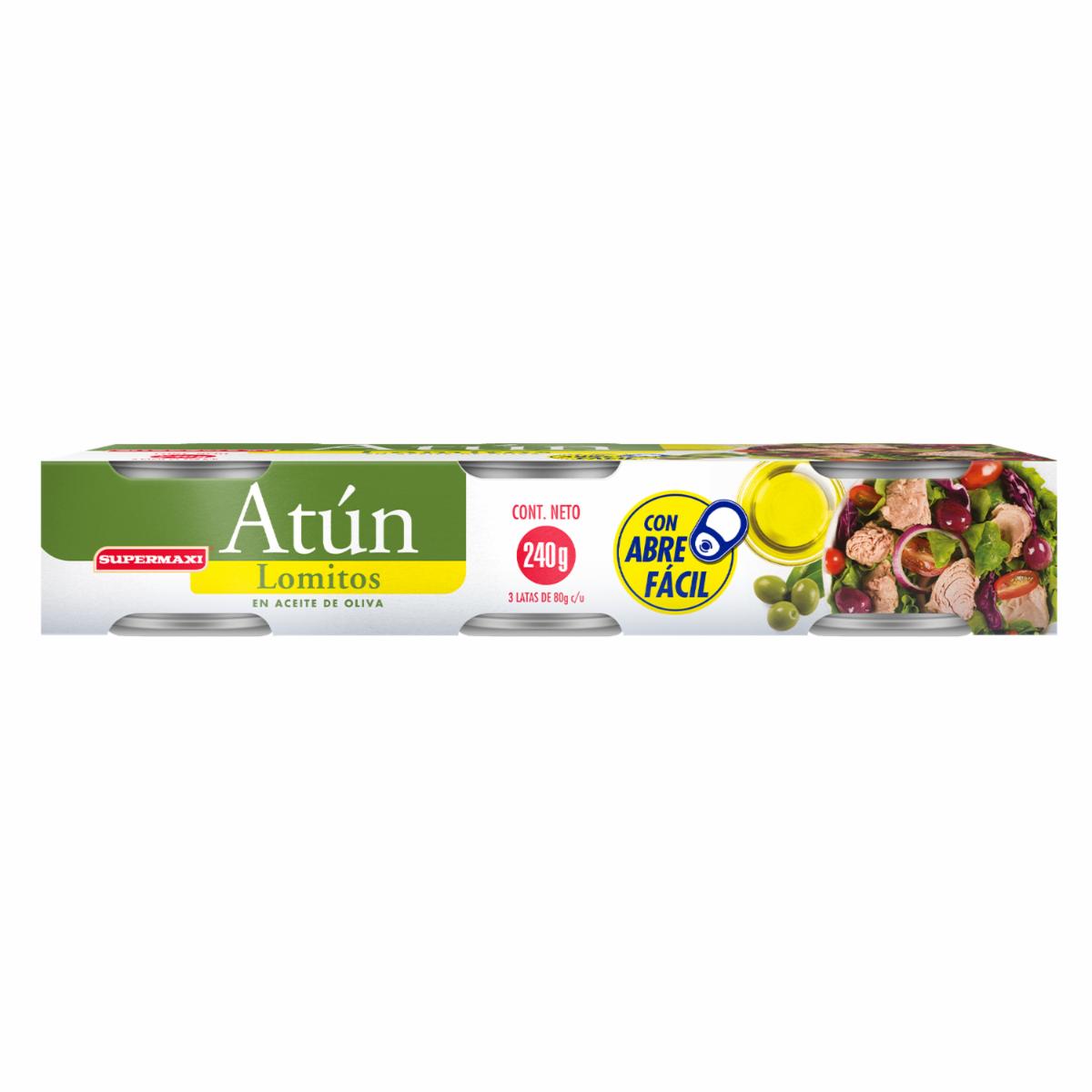Atún Lomitos En Aceite De Oliva SUPERMAXI 3X80 G