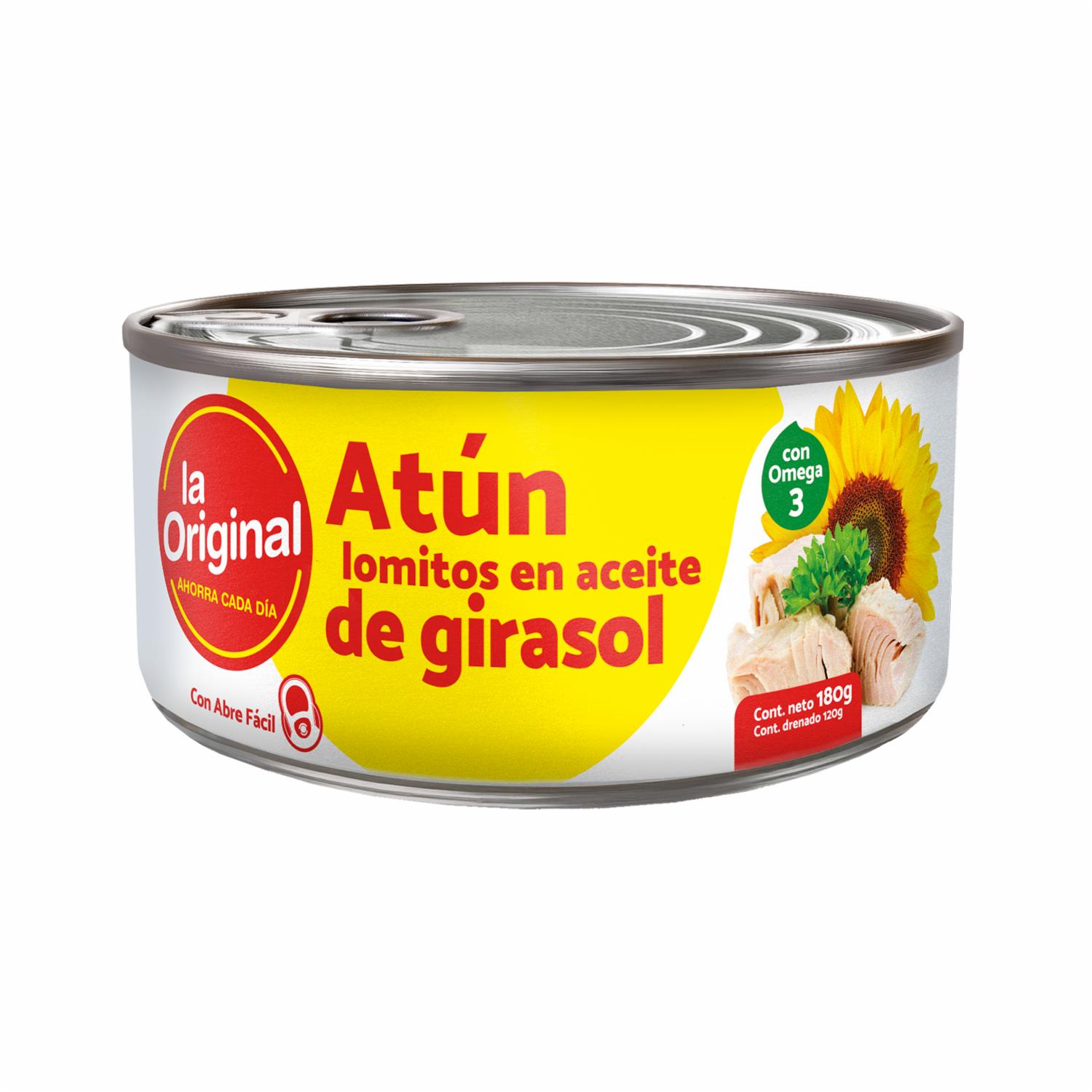 Atún Lomitos En Aceite De Girasol LA ORIGINAL 180 G