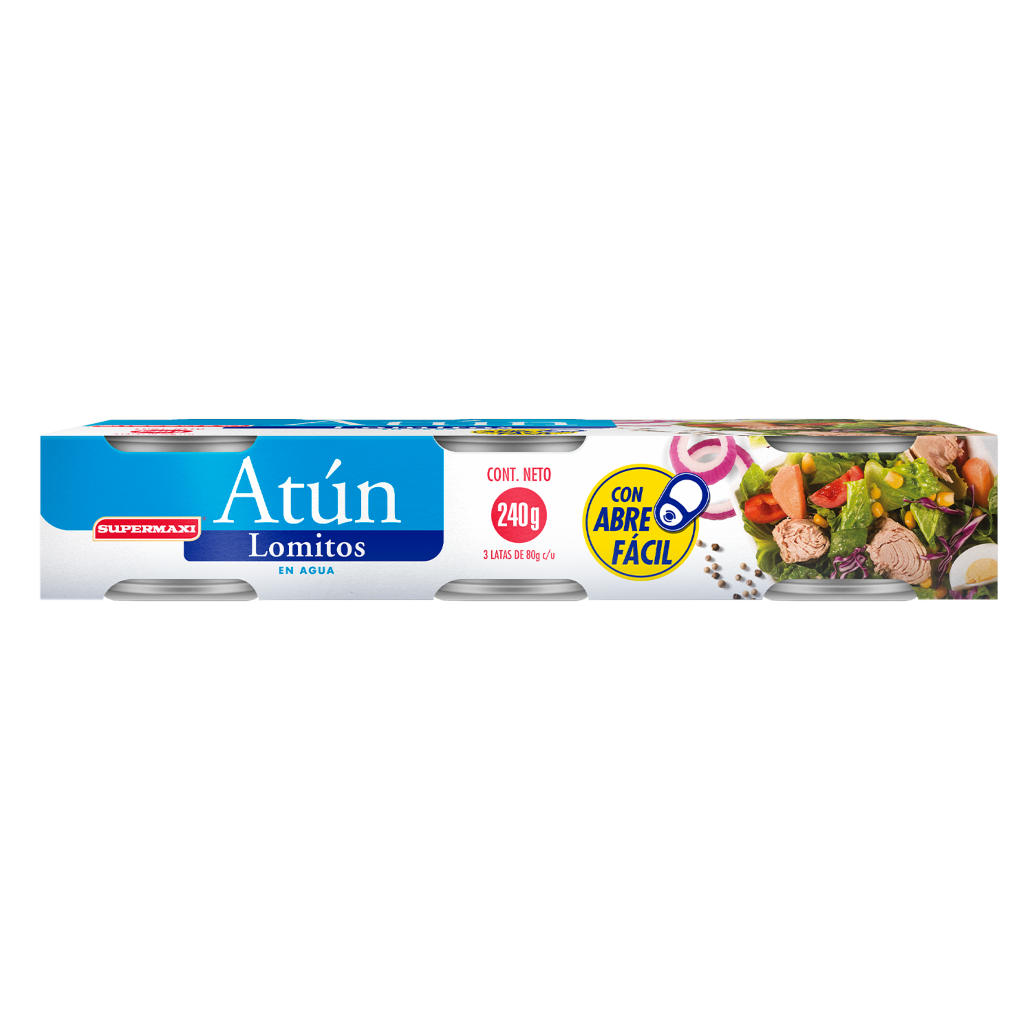 Atún Lomitos En Agua SUPERMAXI 3X80 G
