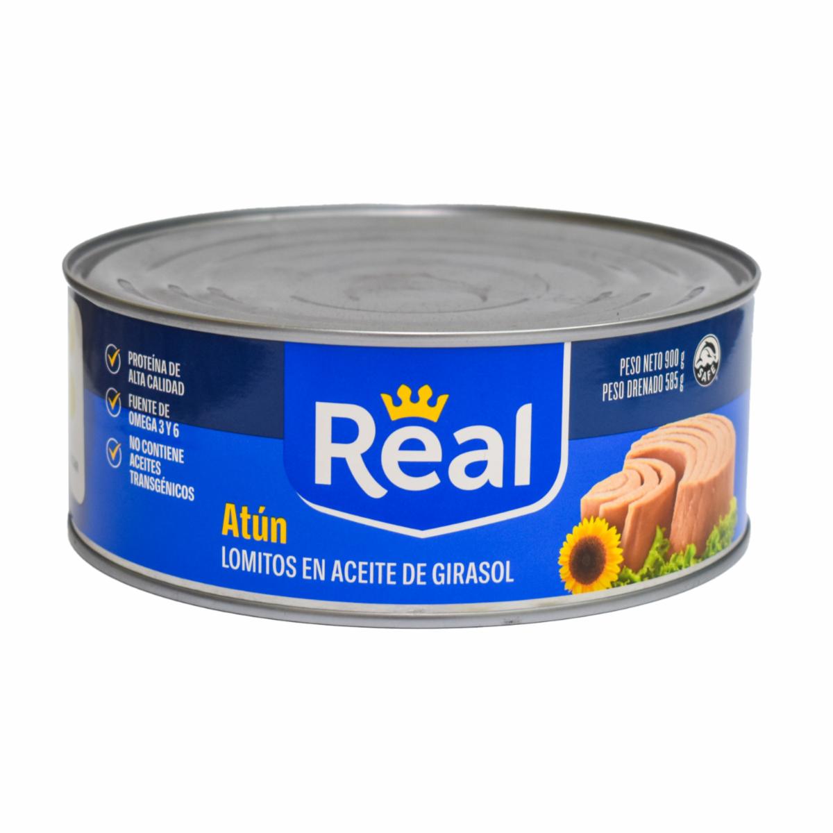 Atún Lomitos En Aceite De Girasol REAL 900 G