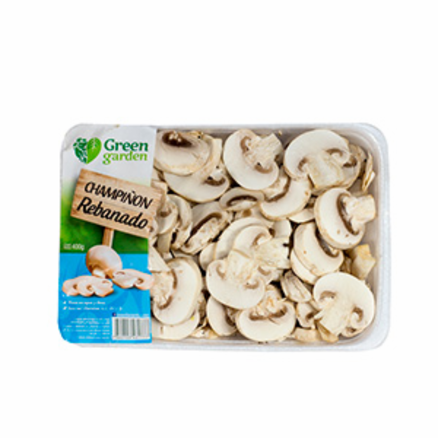Champiñón Fresco Rebanado GREEN GARDEN 400 G