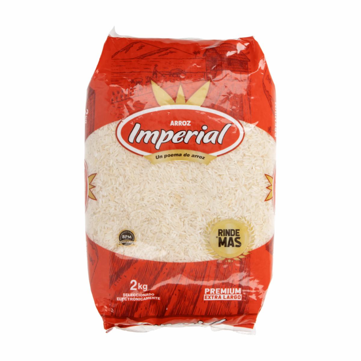 Arroz Blanco Grano Premium Extra Largo ARROZ IMPERIAL 2 Kg