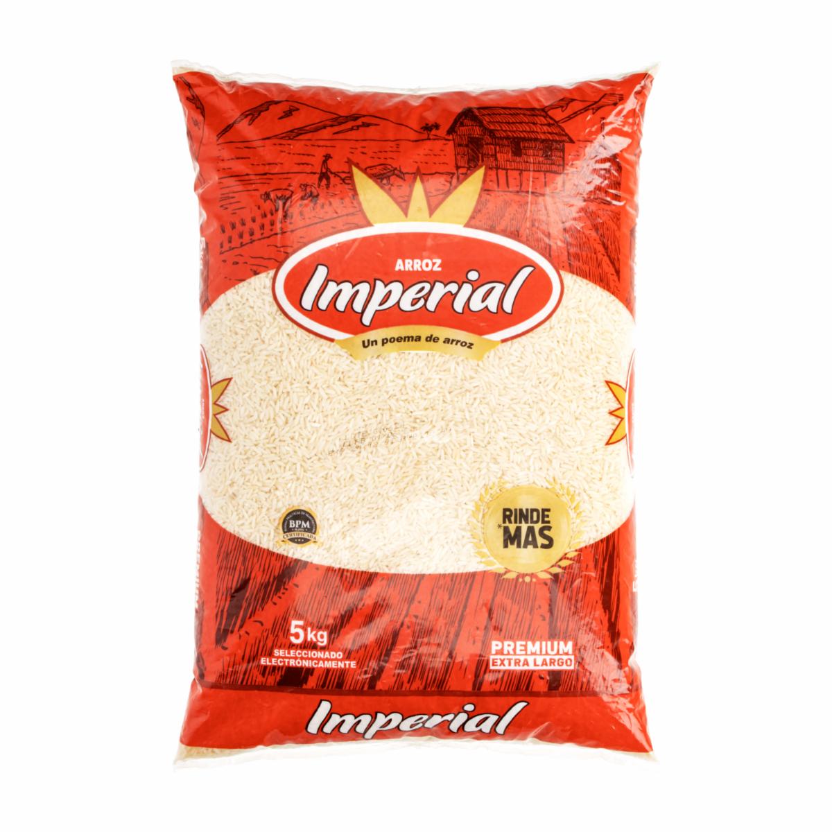 Arroz Blanco Grano Premium Extra Largo ARROZ IMPERIAL 5 Kg