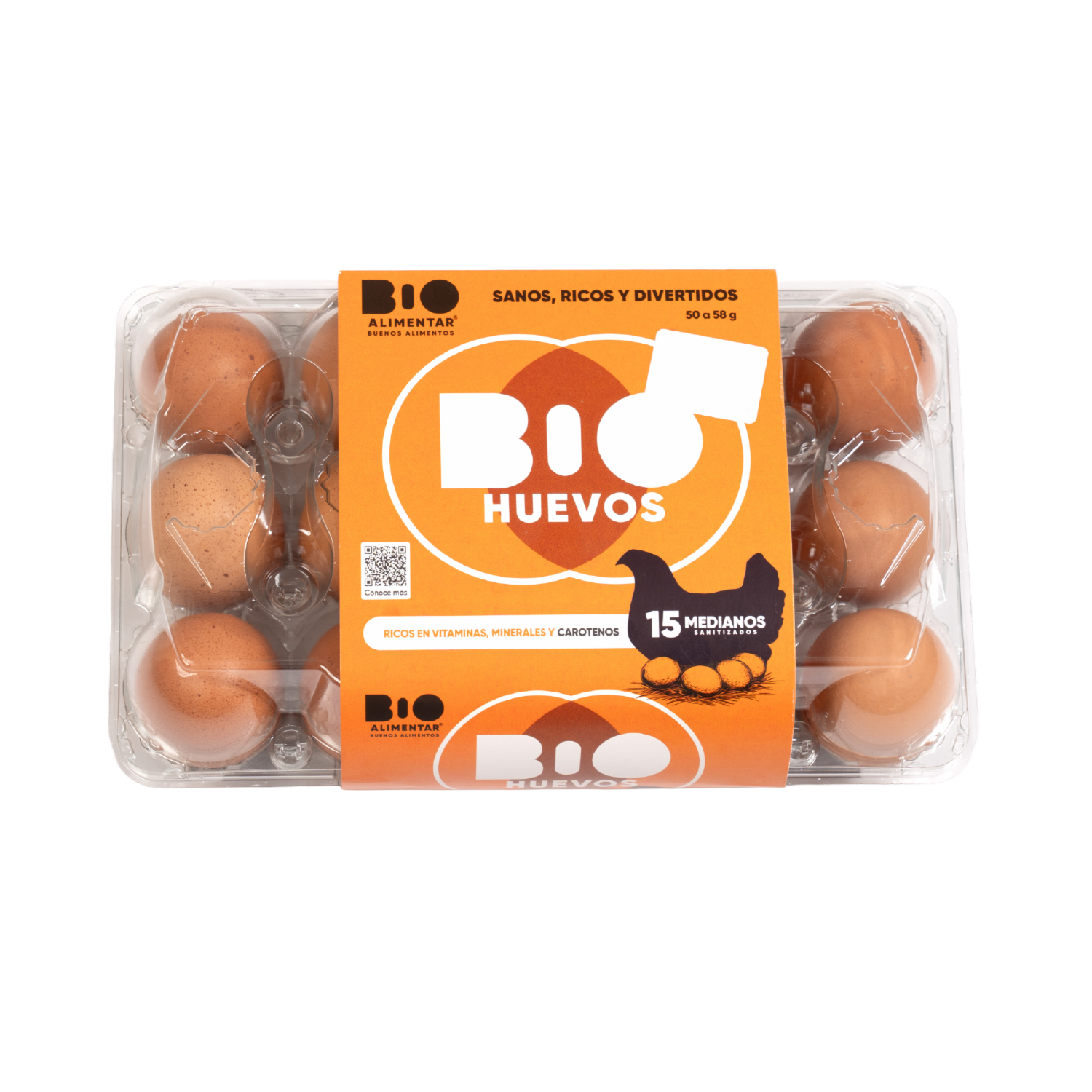 Huevos Medianos BIO X 15 Uds