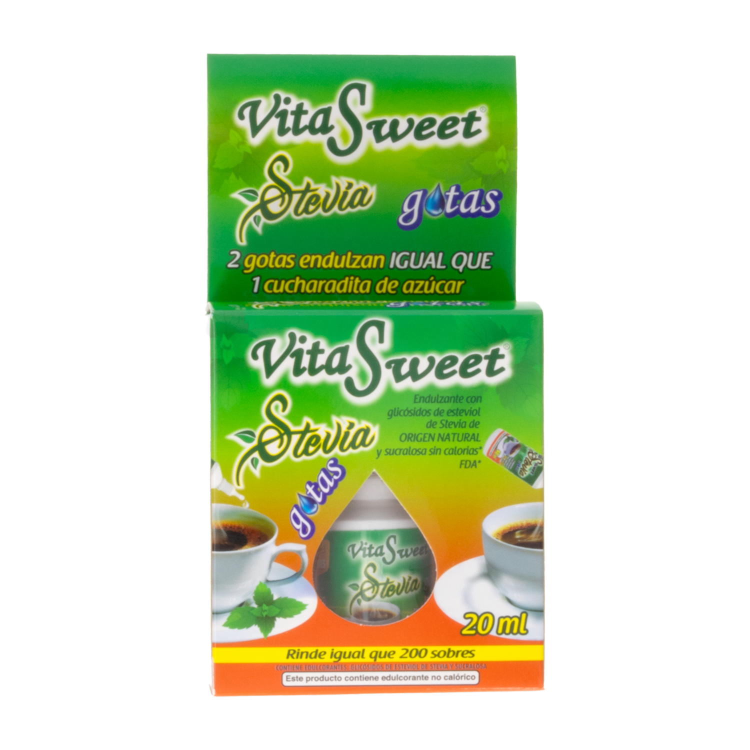 Stevia En Gotas Sabor Original VITA SWEET 20 Ml