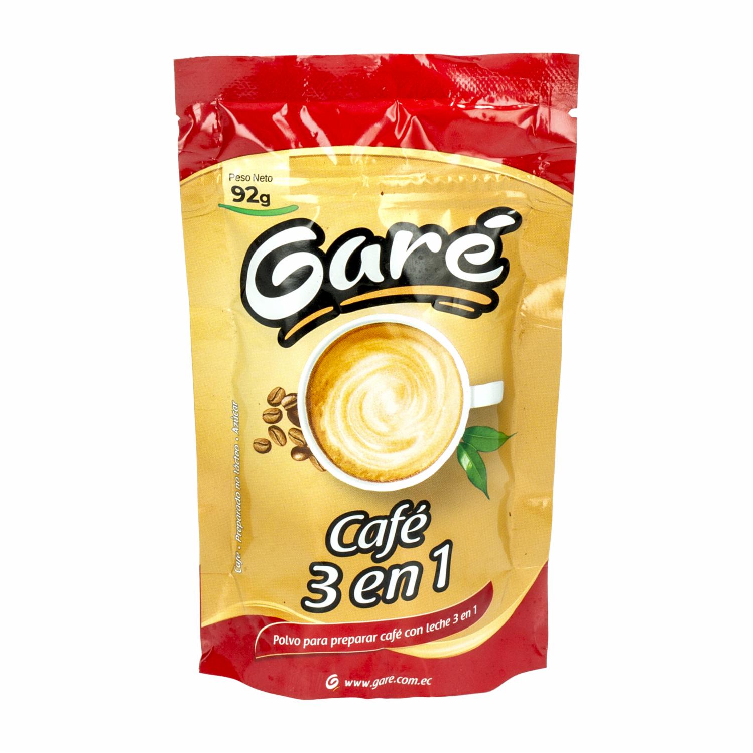 Mezcla Para Café En Leche 3 En 1 GARE 92 G