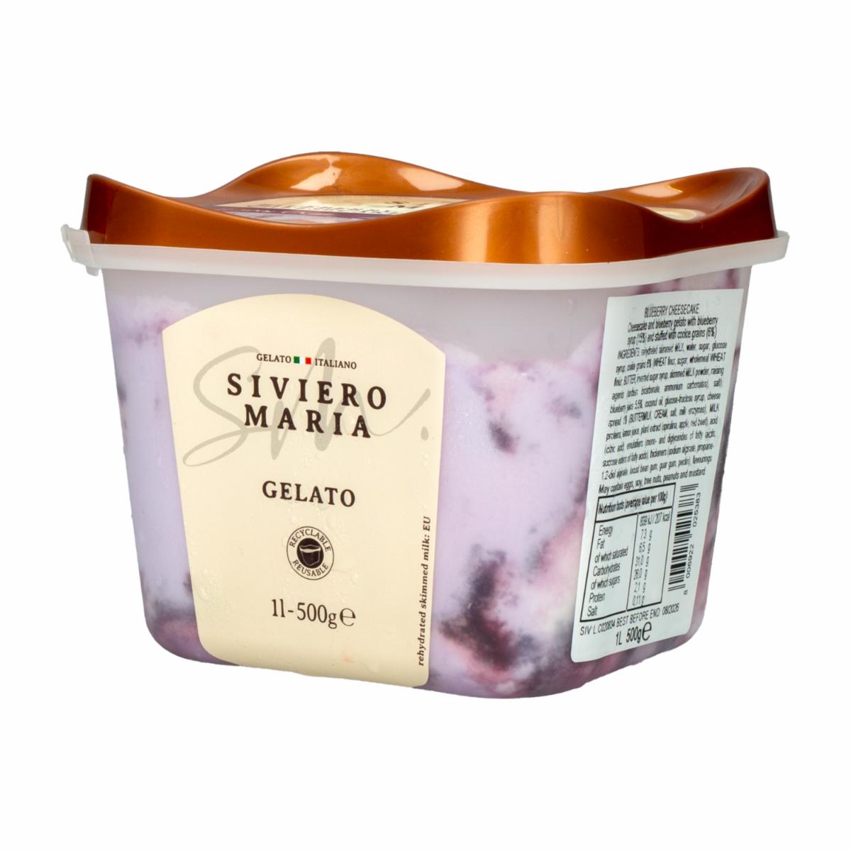 Helado Cheesecake Blueberry SIVIERO MARIA 1000 Ml
