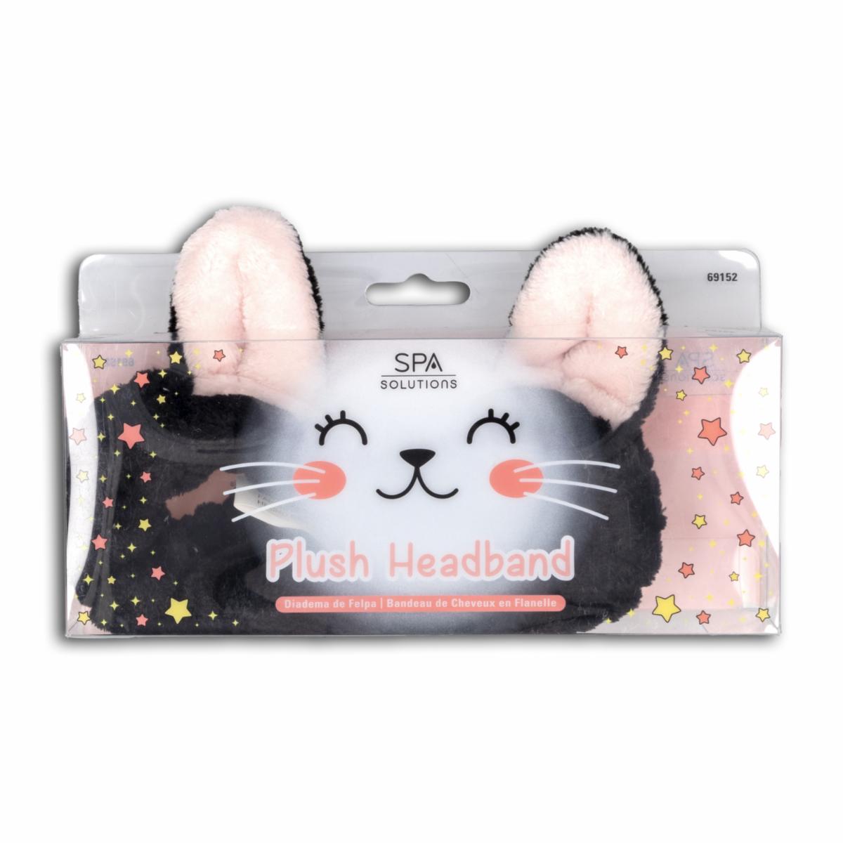 Vinchas De Cabello Tipo Diadema De Felpa Diseño Gato Negro CALA Unidad
