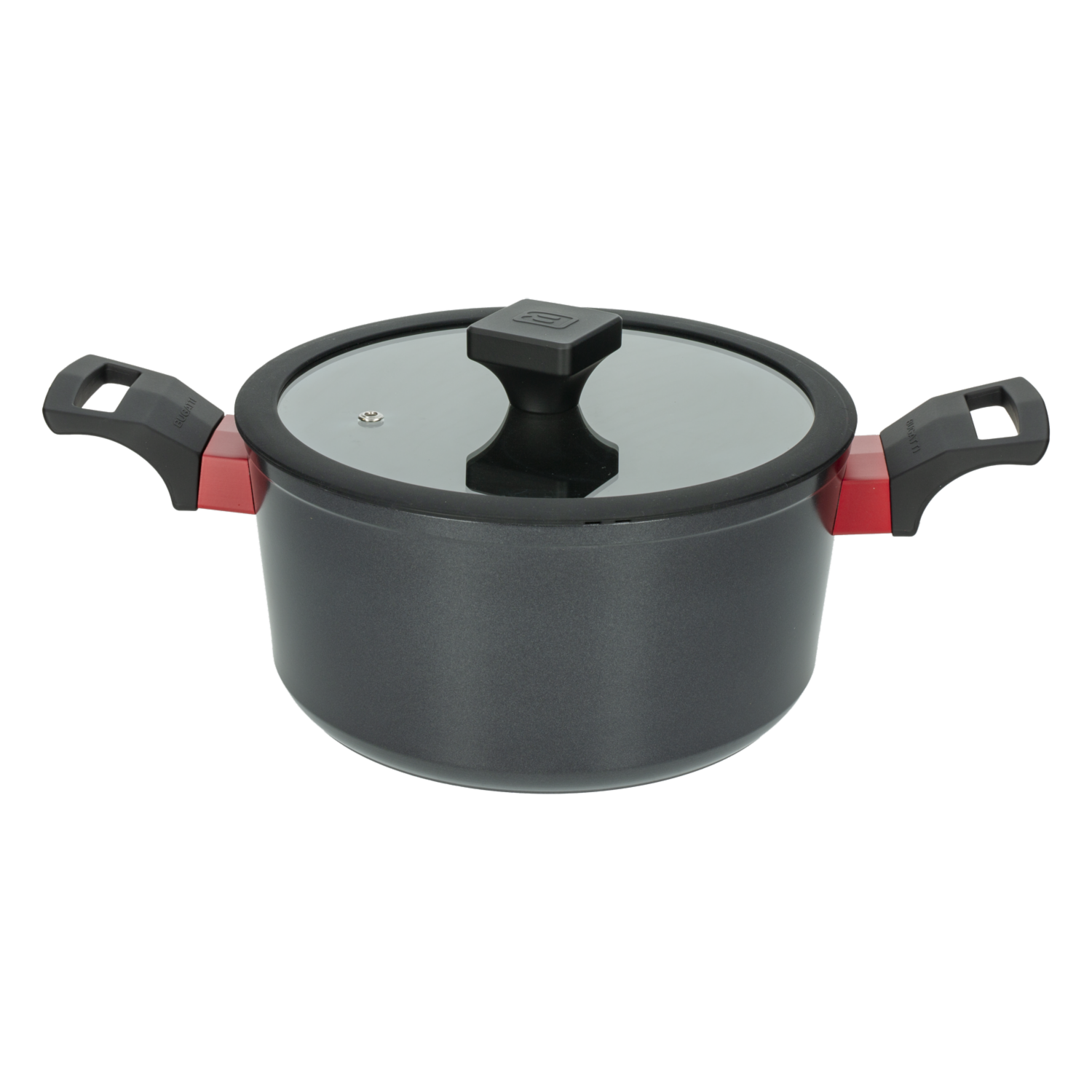 Olla Inducción Con Tapa De Vidrio 2,6 L BUGATTI 22 Cm