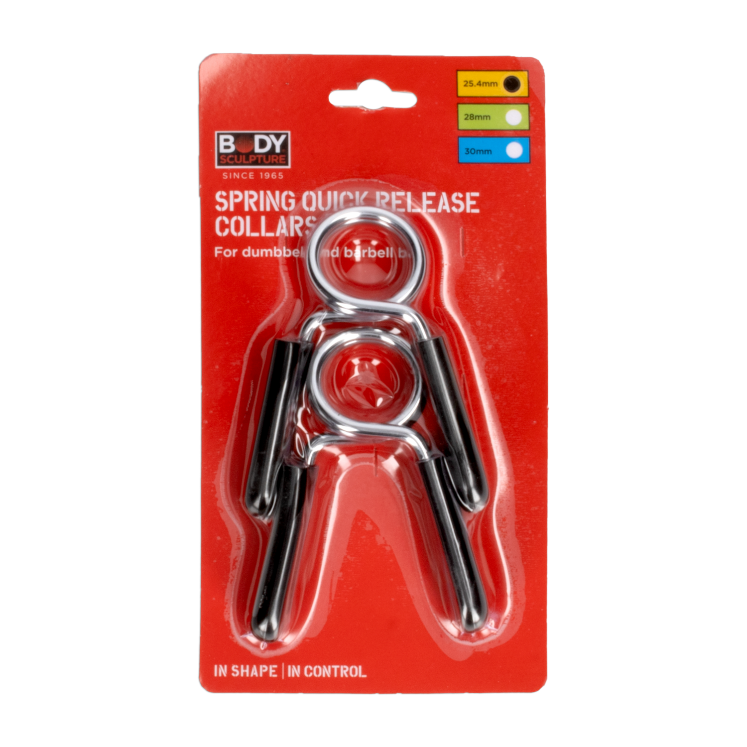 Seguros Para Pesas Clip Metálico X2 BODY SCULPTURE 2 X 25,4 Mm