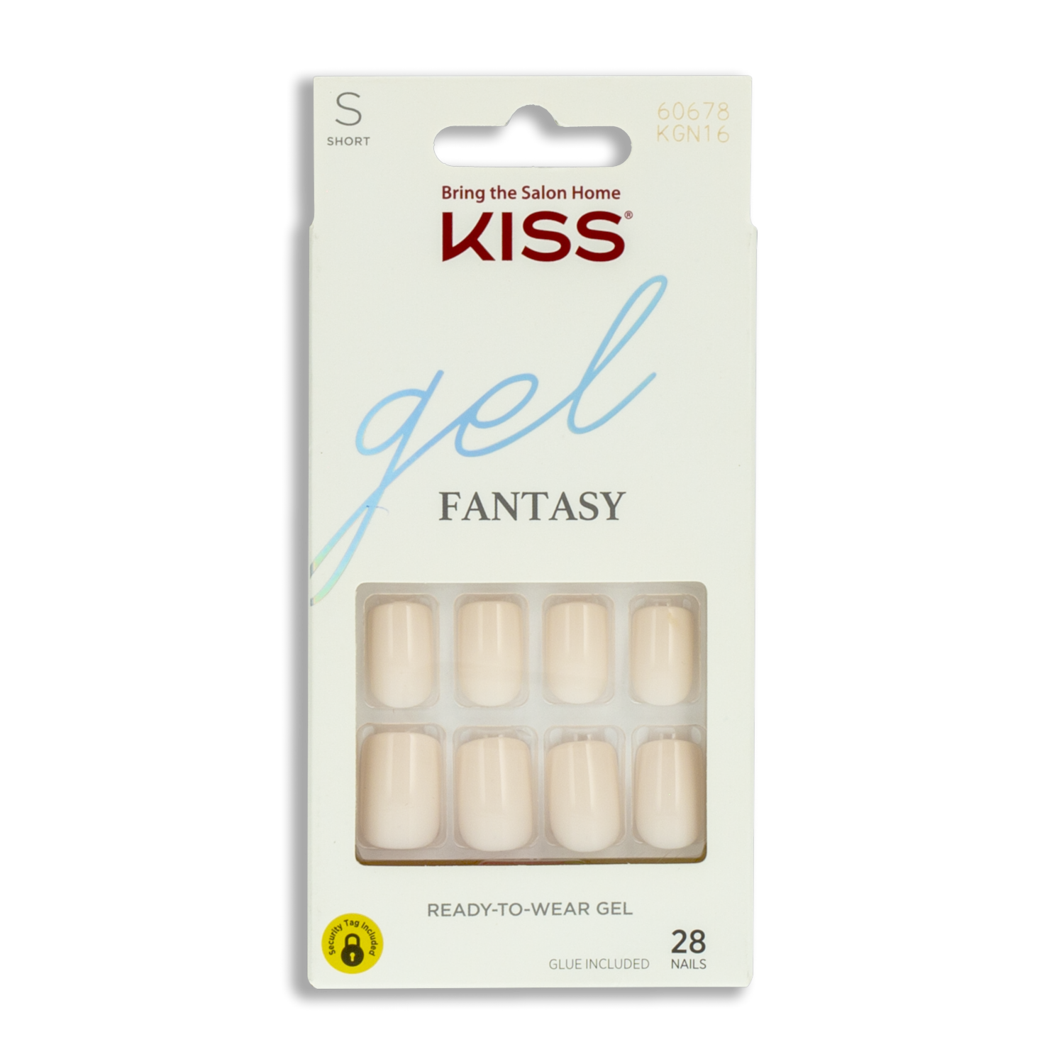 Uñas Postizas Rosa Claro Gel Fantasy Pequeñas KISS X 28 Uds