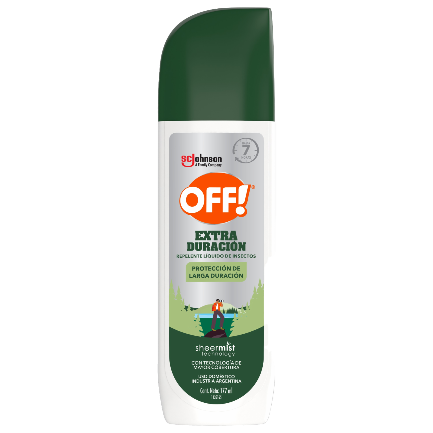 Repelente En Spray Extra Duración OFF! 177 Ml