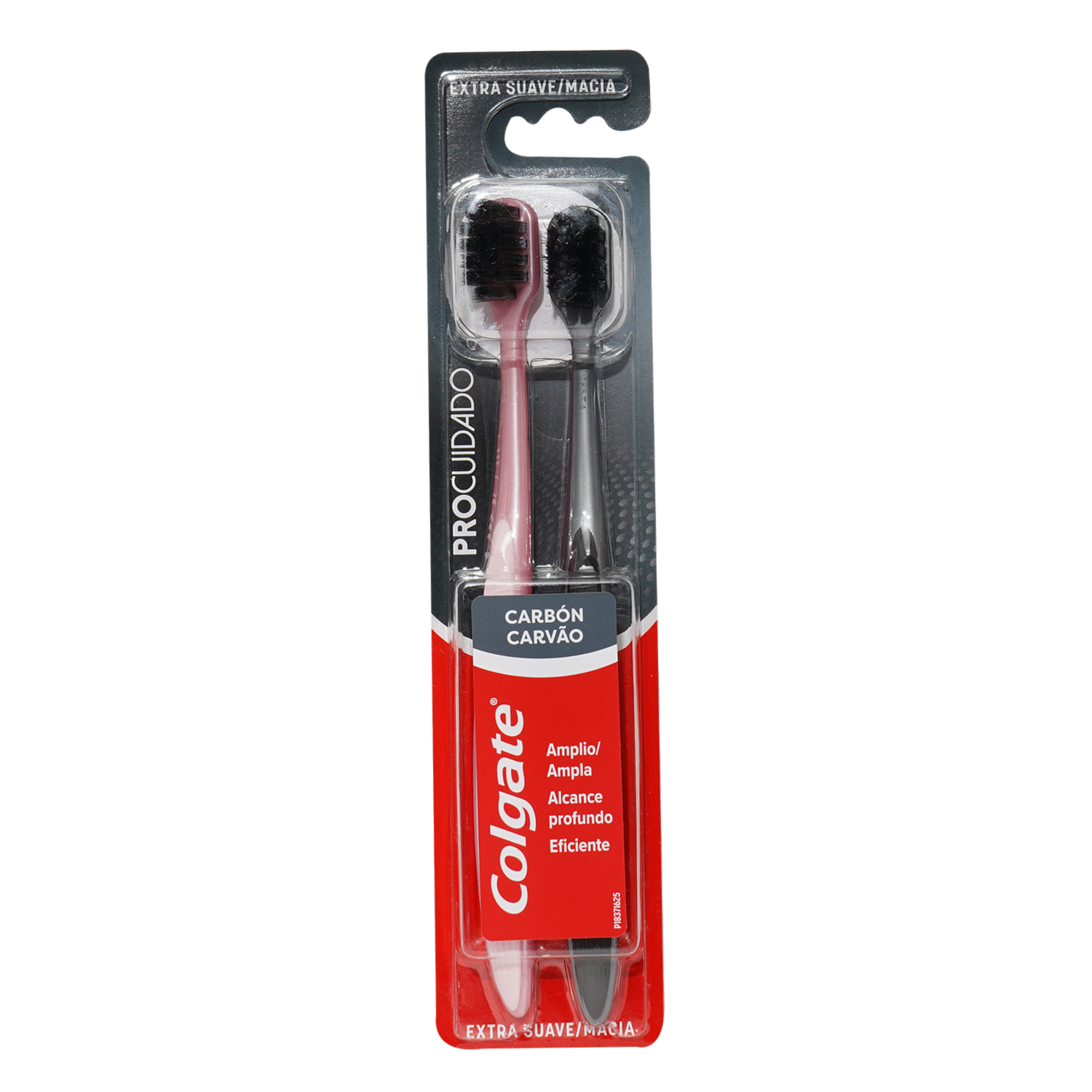 Cepillo Dental Pro Cuidado Carbón Extra Suave COLGATE X 2 Uds