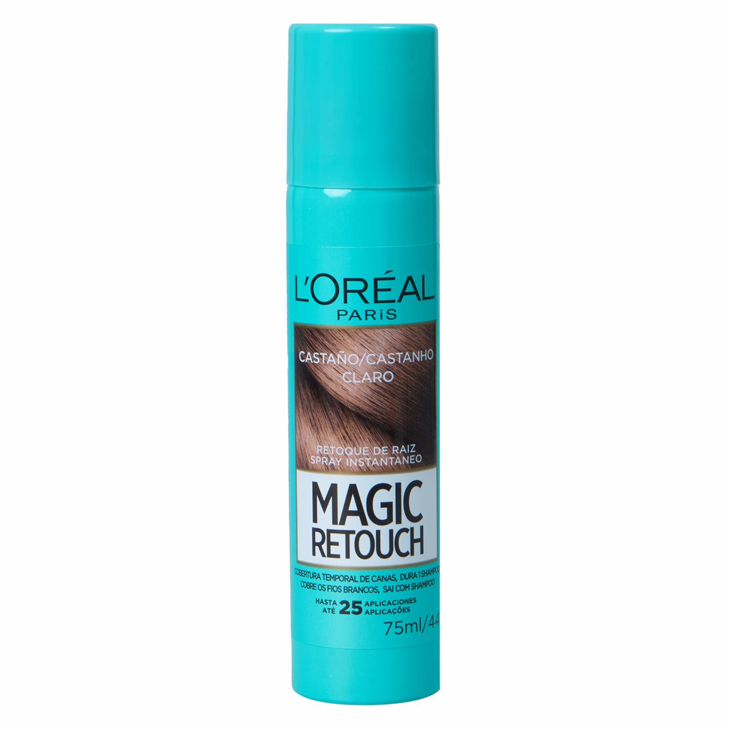 Retoque De Raíz Instantáneo Magic Retouch Castaño Claro L’ORÉAL Spray 75 Ml