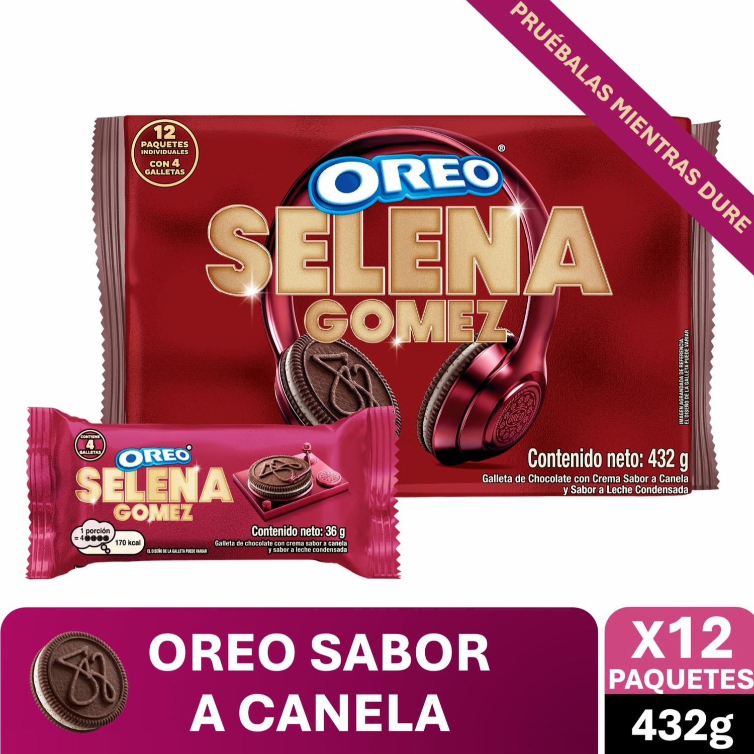Galletas Dulces De Chocolate Sabor A Canela Selena Gomez OREO 432 G