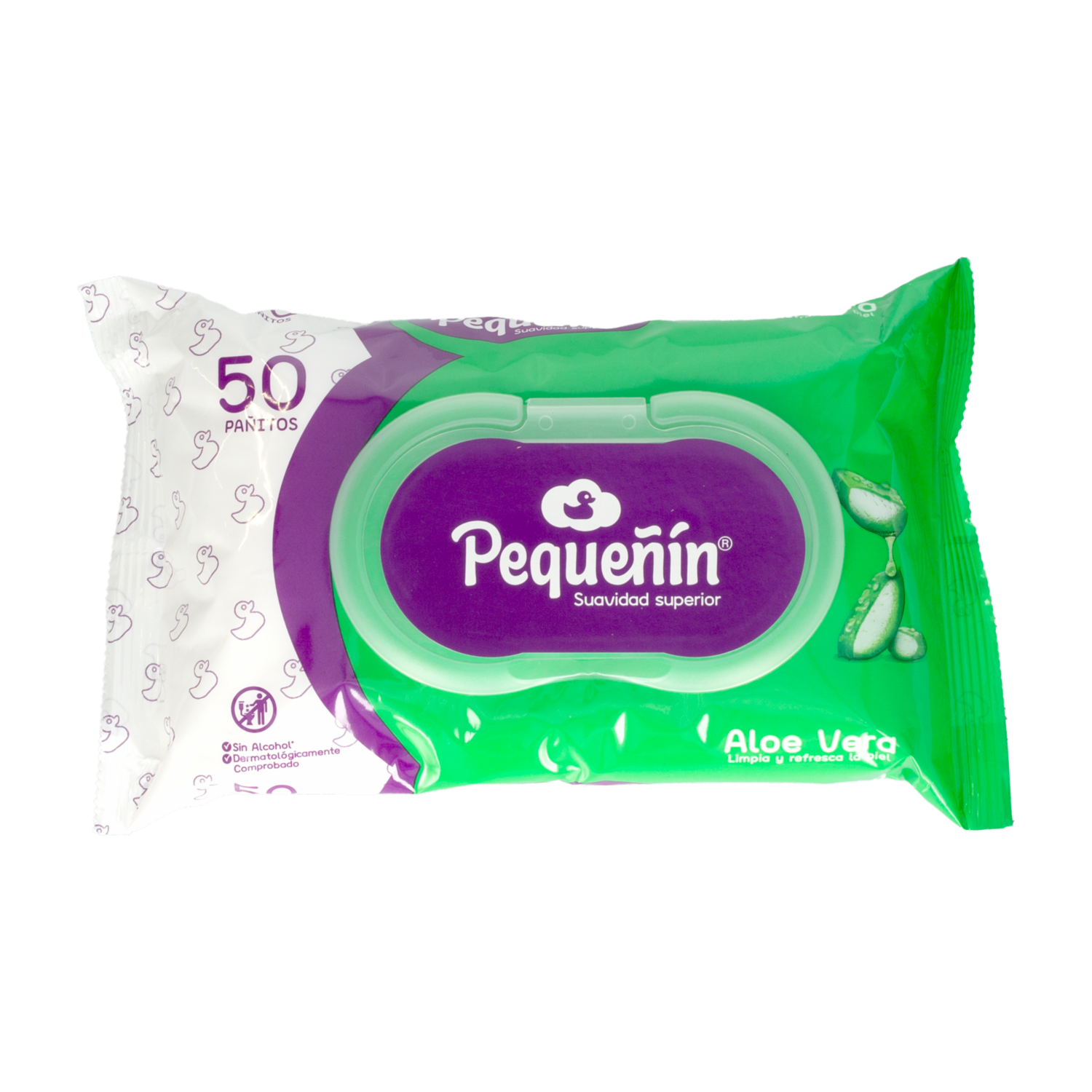 Pañitos Húmedos Alo Vera PEQUEÑÍN X 50 Uds