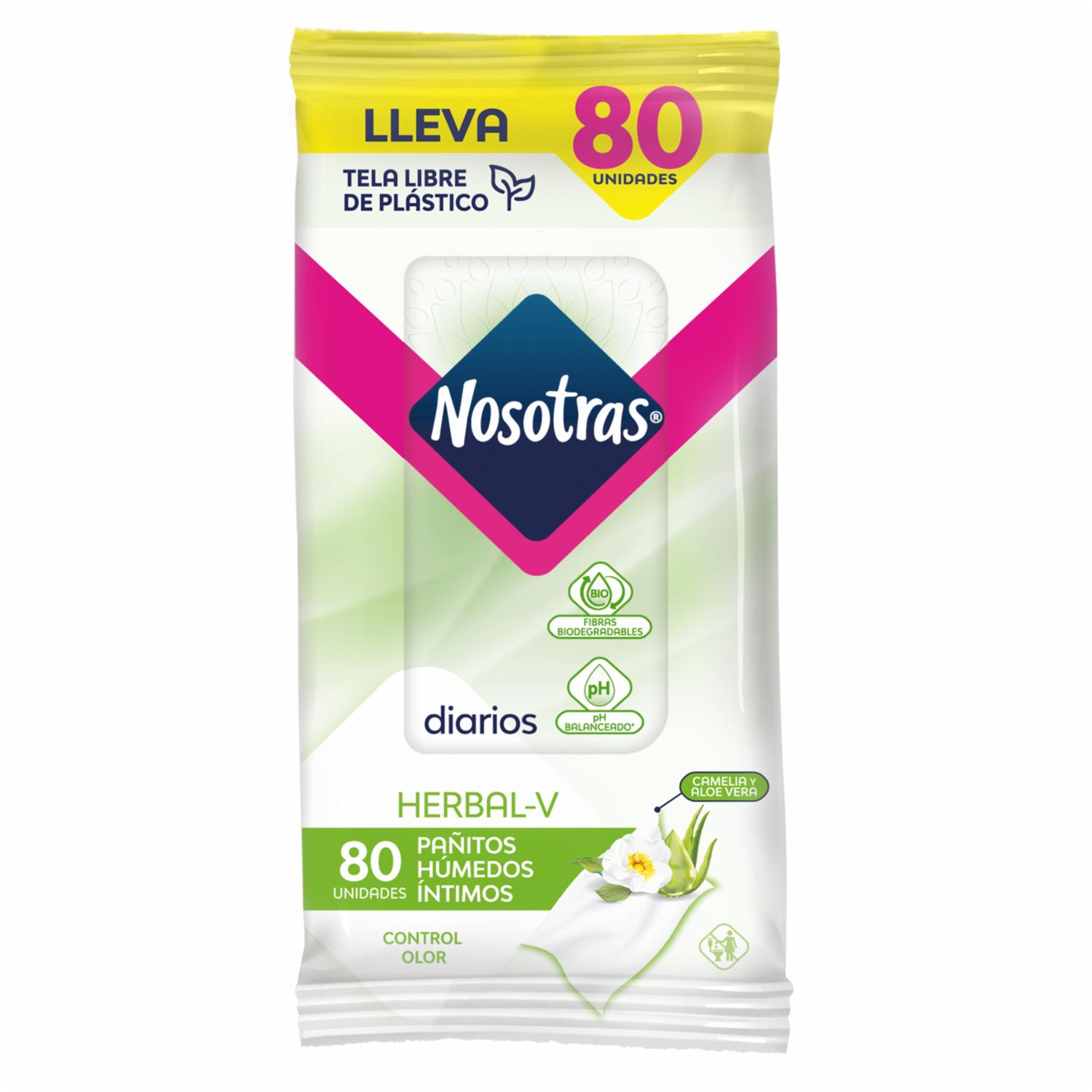 Pañitos Húmedos Íntimos NOSOTRAS X 80 Uds