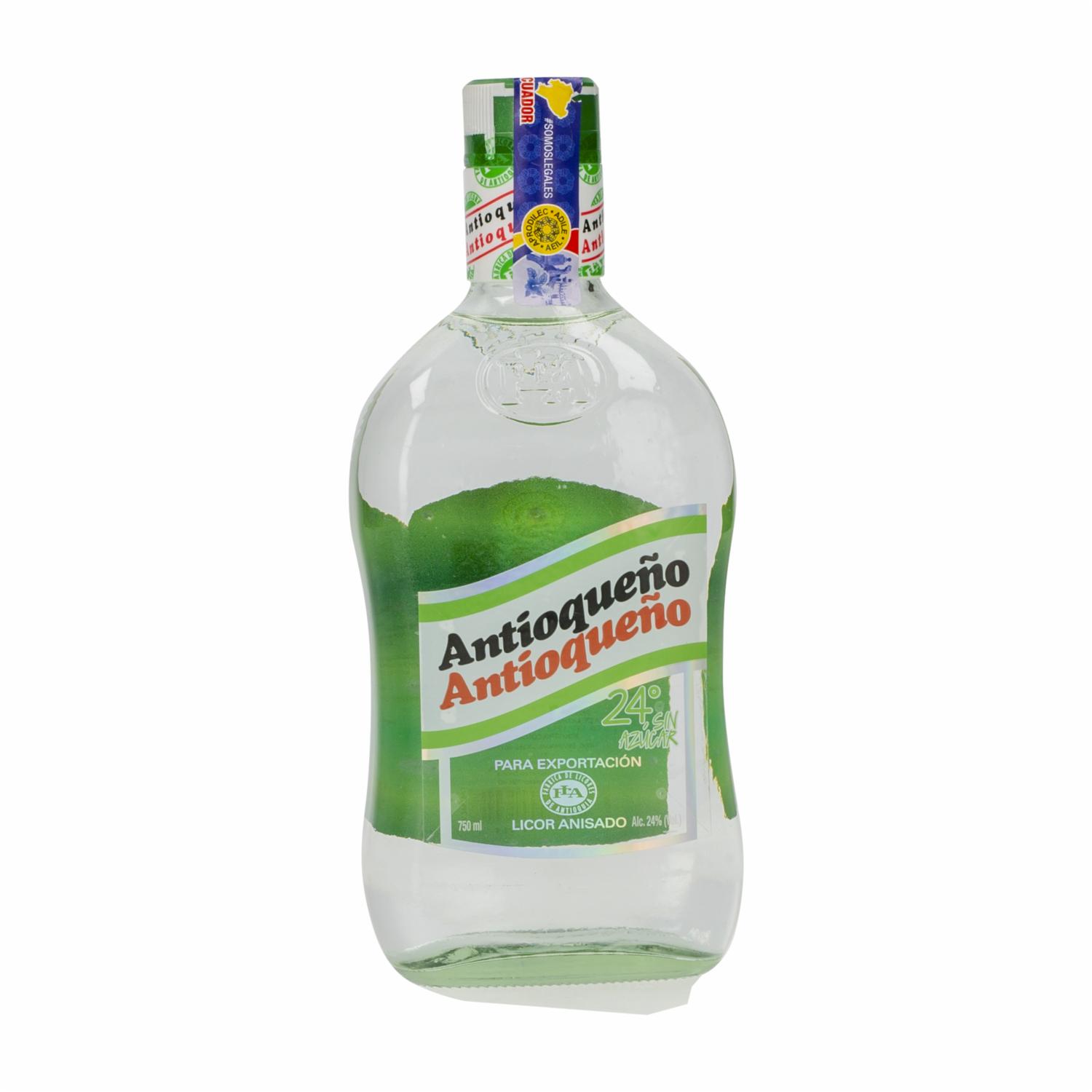 Aguardiente Verde ANTIOQUEÑO 750 Ml