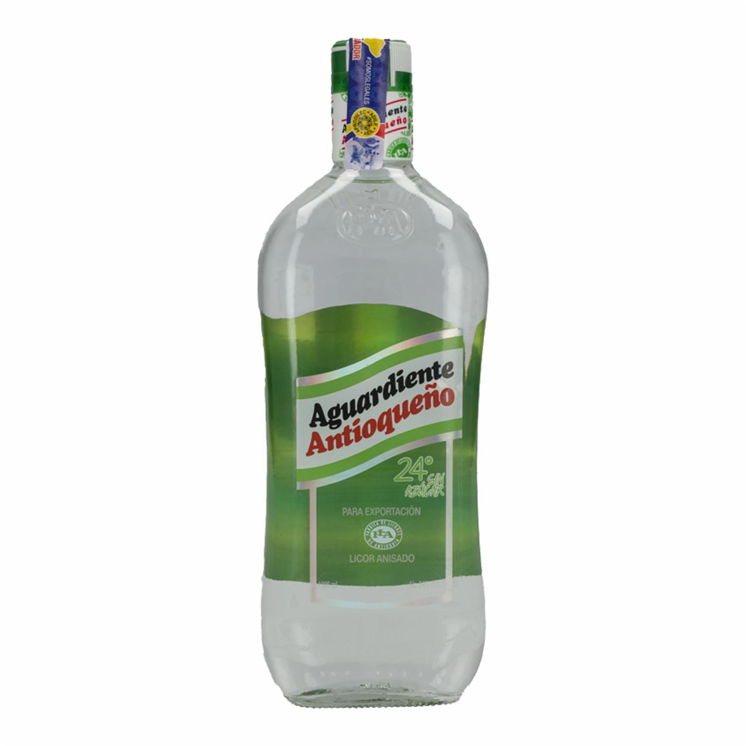 Aguardiente Verde AntioqueÑo 1000 Ml