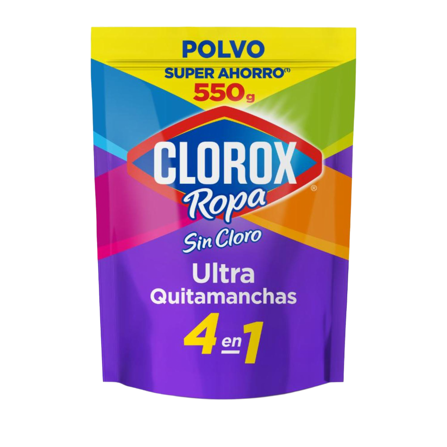 Quitamanchas Sin Cloro En Polvo 4 En 1 Para Ropa De Color CLOROX Doypack 550 G