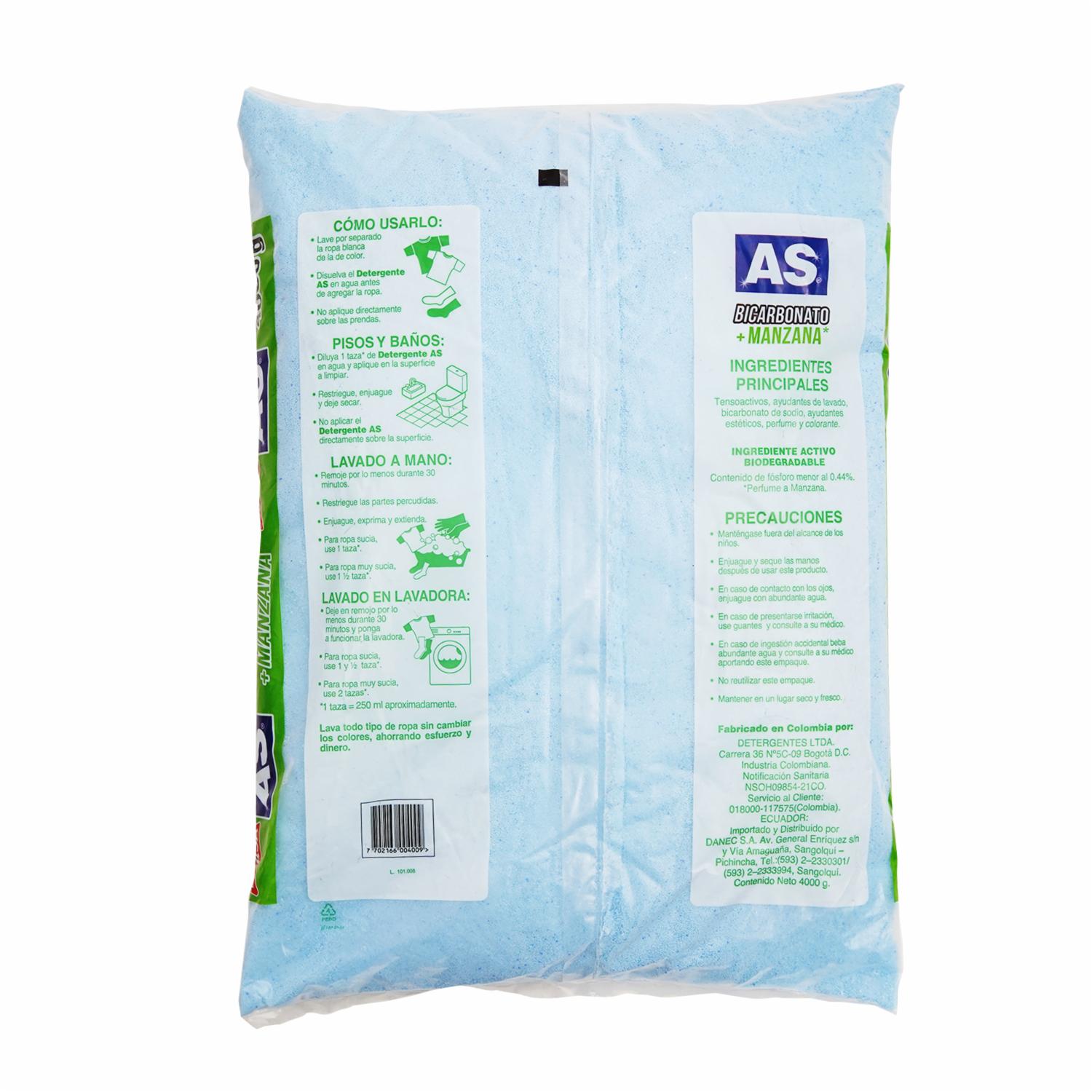Detergente En Polvo AS Manzana DERSA 4000 G