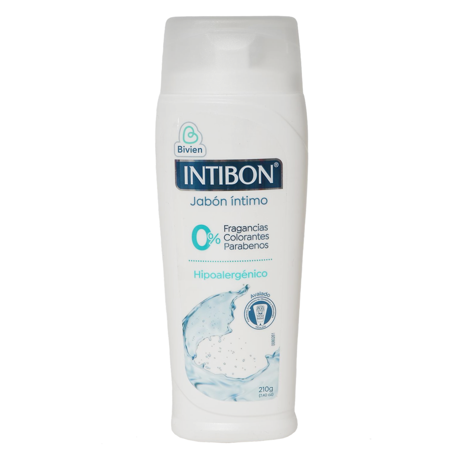 Jabón Íntimo Para Dama Sin Fragancias Sin Colorantes Ni Parabenos Hipoalergénico INTIBON 210 G