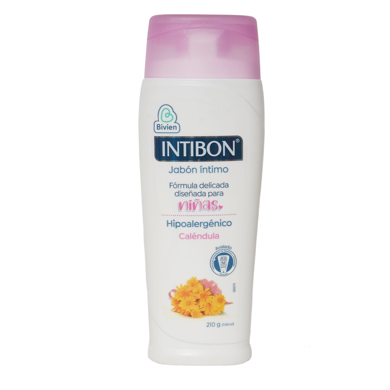 Jabón Íntimo Para Niñas Formula Delicada Hipoalergénico Con Caléndula INTIBON 210 G