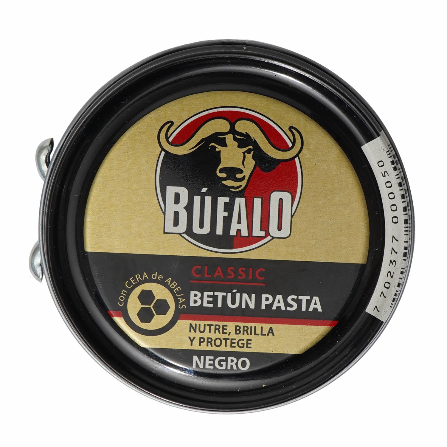 Betún Pasta Con Cera De Abejas Negro Classic BÚFALO 36 G