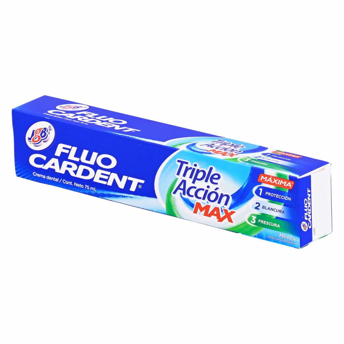 Pasta Dental Triple Acción Max FLUO CARDENT 75 Ml