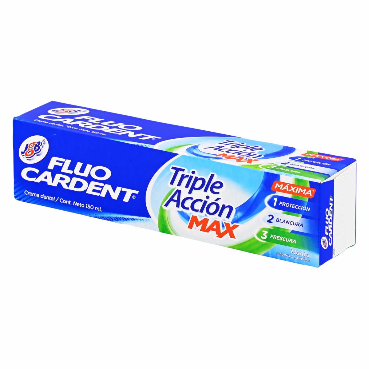 Pasta Dental Triple Acción Max FLUO CARDENT 150 Ml
