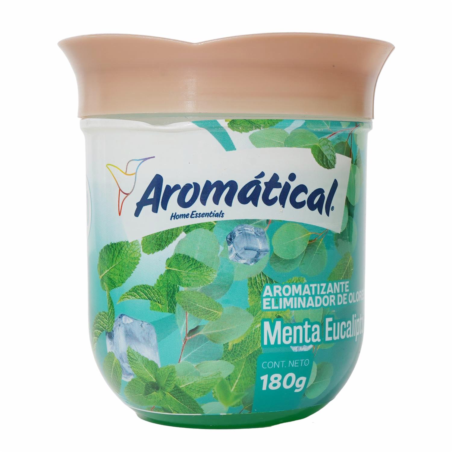 Aromatizante Eliminador De Olores Menta Y Eucalipto AROMÁTICAL 180 G