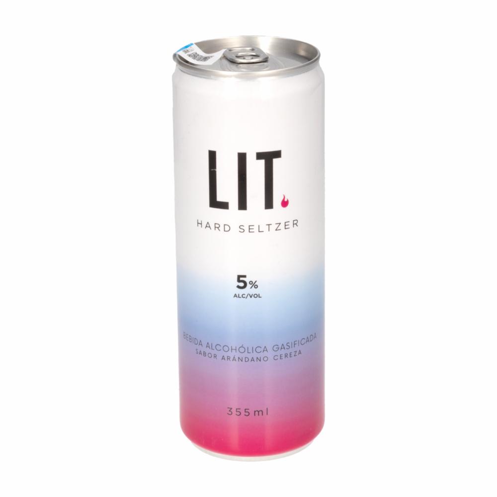 Coctel Sabor A Arándano Cereza Lit Hard Seltzer 355 Ml
