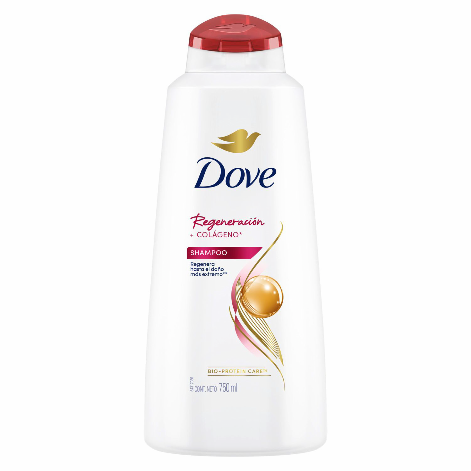 Shampoo De Cabello Regeneración Extrema superior DOVE 750 Ml