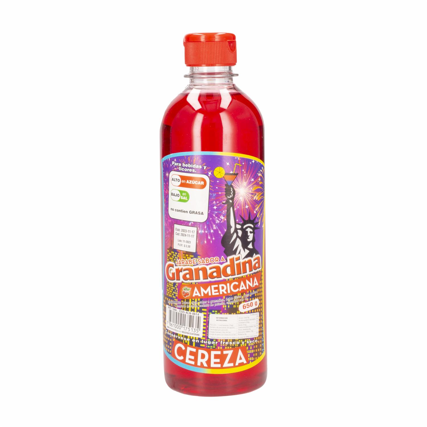 Granadina Para Coctelería Americana 650 G