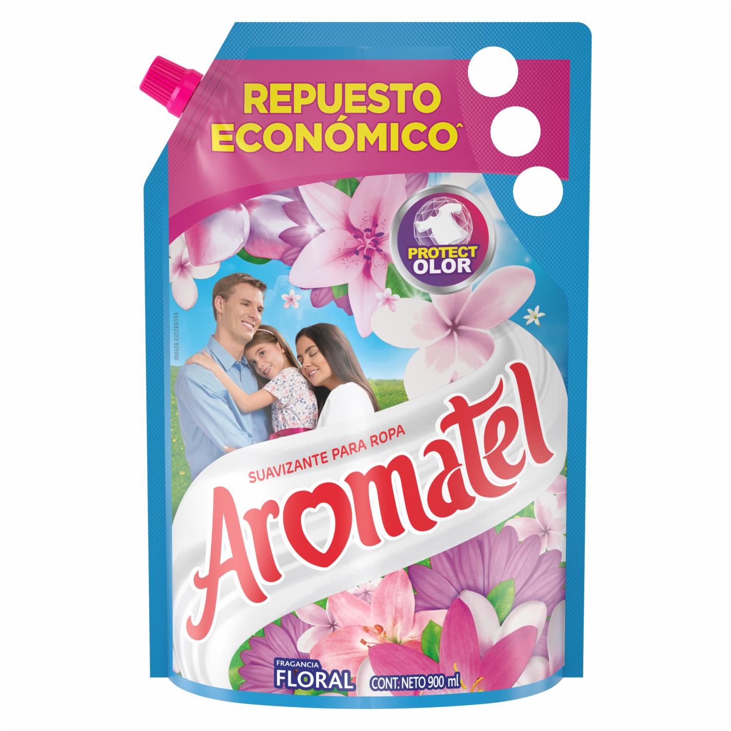 Suavizante Para Ropa Fragancia Floral AROMATEL 900 Ml