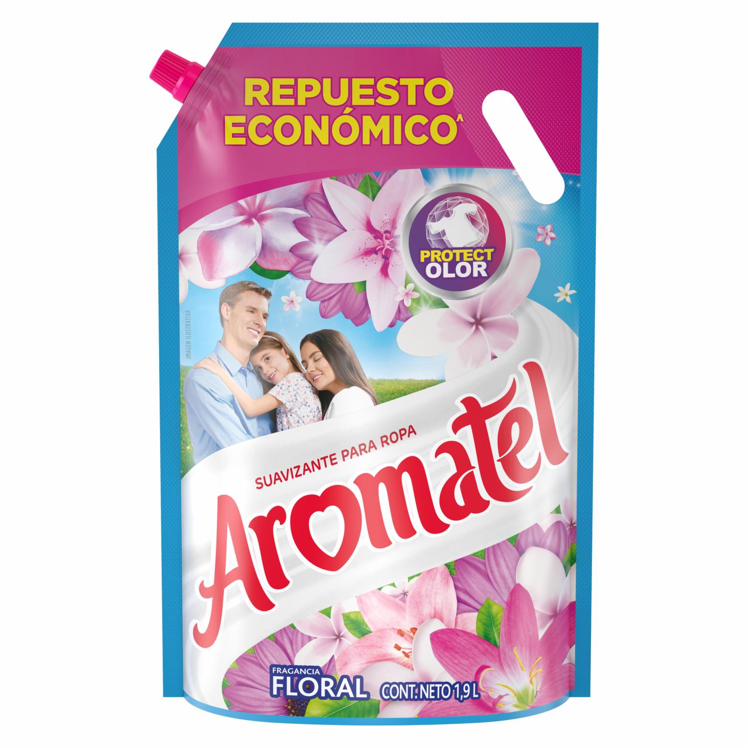 Suavizante Para Ropa Fragancia Floral AROMATEL 1900 Ml