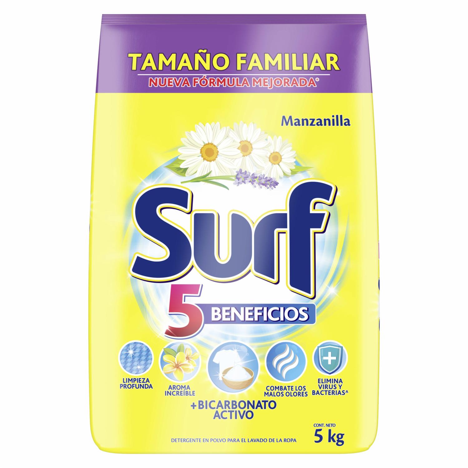 Detergente En Polvo Aroma Manzanilla SURF 5000 G